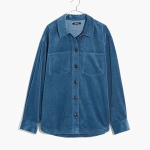 NWT Madewell Corduroy Kentwood Oversized Shirt-Jacket